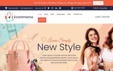 Ecommerce Mega Store Pro (screenshot desktop)