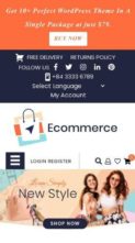 Ecommerce Mega Store Pro (screenshot mobile)