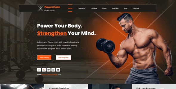 Gym Training Center Pro (MisbahWP)