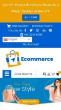 Mega Store Woocommerce Pro (screenshot mobile)