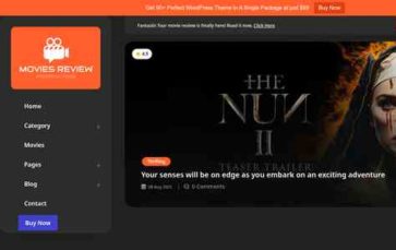 Screenshot Desktop Movie Rating Blog Pro (screenshot desktop)