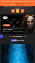 Screenshot Mobile Movie Rating Blog Pro (screenshot mobile)