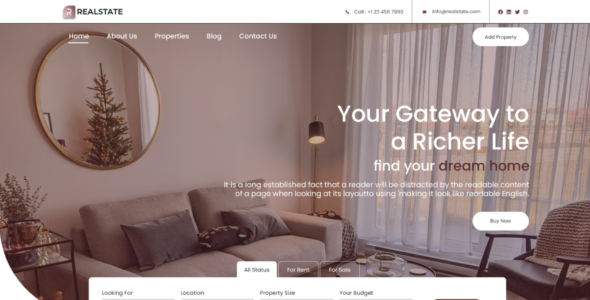 Real Estate Property Pro (MisbahWP)