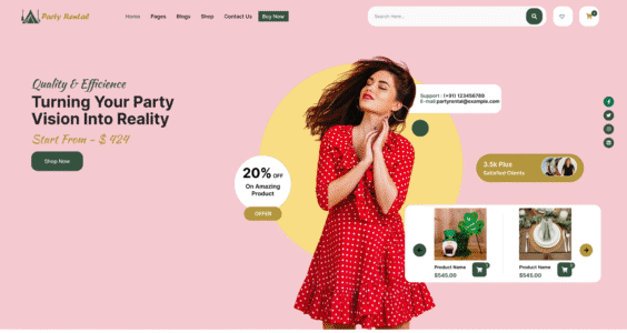 Party Rental Pro (MishkatWP)