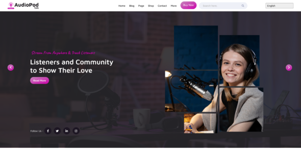 Podcast Streaming Pro (MishkatWP)