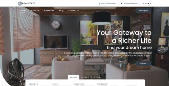 Real Estate Property Pro (MishkatWP)