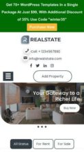 Real Estate Property Pro (MishkatWP) (screenshot mobile)