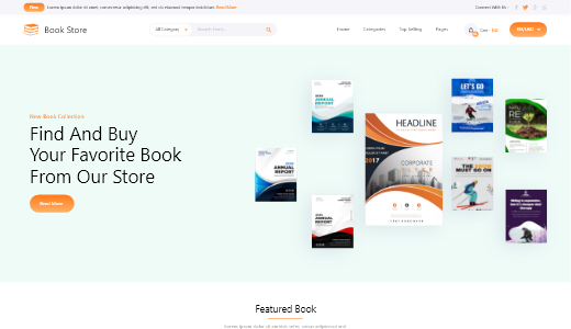 Bookstore Exhibition Pro (Mizan Themes)