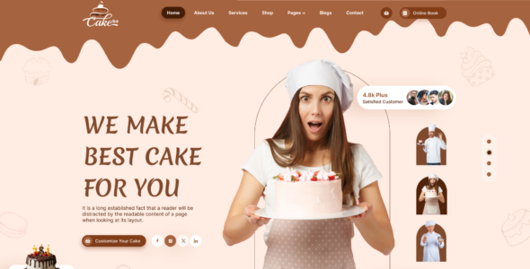 Pastry Shop Pro (Mizan Themes)
