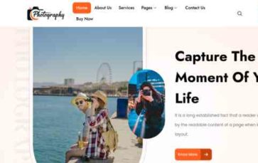 Photographer Magazine Pro (Mizan Themes) - (screenshot desktop)