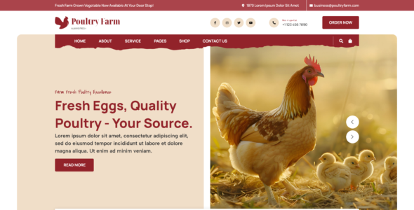 Poultry Farm Pro (Mizan Themes)