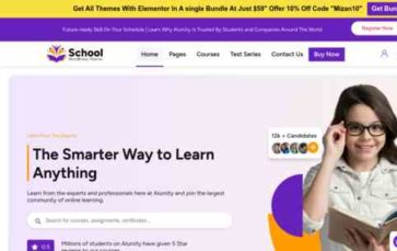 School Education Pro (Mizan Themes) (screenshot desktop)