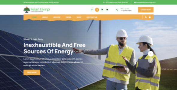 Solar Panel Distributor Pro (Mizan Themes)