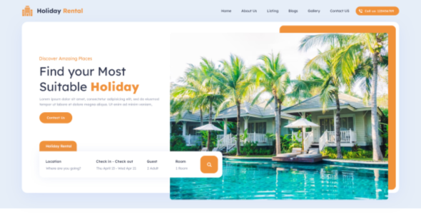 Tour Travel Package Pro (Mizan Themes)