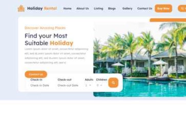 Tour Travel Package Pro (Mizan Themes) - (screenshot desktop)