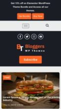 Unique Blogger Pro (screenshot mobile)