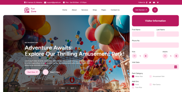 Unique Fun Center Pro (Mizan Themes)