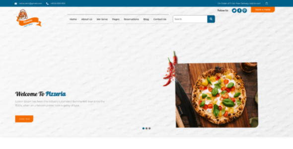 Unique Pizza Shop Pro (Mizan Themes)