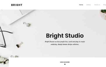 Bright (KiteWP) (screenshot desktop)
