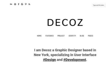 Decoz (screenshot desktop)