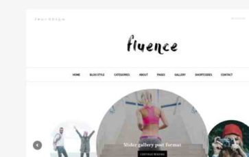 Screenshot Desktop Fluence (gbthemes) (screenshot desktop)