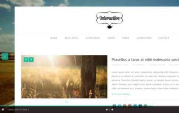 Interactive Blog (screenshot desktop)