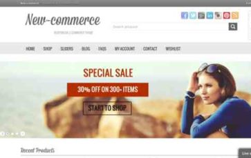 New-Commerce (screenshot desktop)