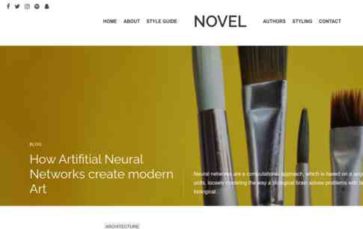 Novel (screenshot desktop)