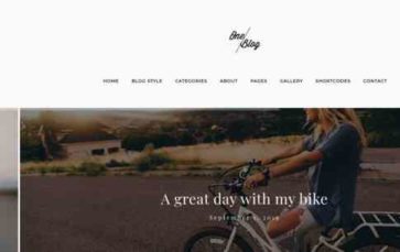 OneBlog (screenshot desktop)