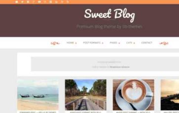 Sweet Blog (screenshot desktop)