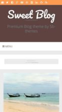 Sweet Blog (screenshot mobile)