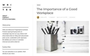 Writer (MajorThemes) (screenshot desktop)