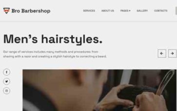 Bro Barbershop (screenshot desktop)