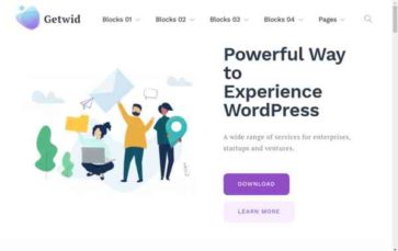 Getwid Base (screenshot desktop)