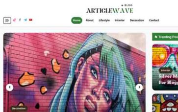 Articlewave Blog (screenshot desktop)