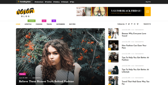 Color Blog (MysteryThemes)