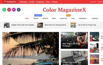 Color MagazineX (screenshot desktop)