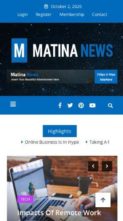 Matina News (screenshot mobile)