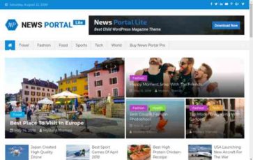 News Portal Lite (screenshot desktop)