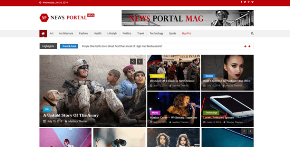 News Portal Mag (MysteryThemes)