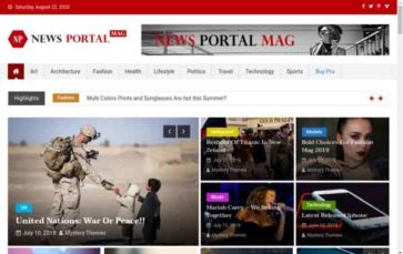 News Portal Mag (screenshot desktop)