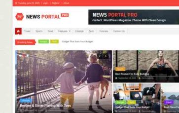 News Portal Pro (screenshot desktop)