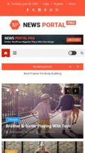 News Portal Pro (screenshot mobile)