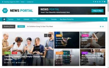 News Portal (screenshot desktop)