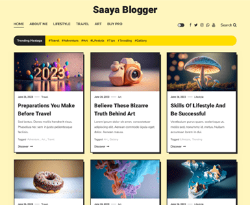 Saaya Blogger (MysteryThemes)