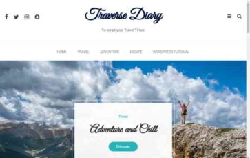 Traverse Diary (screenshot desktop)