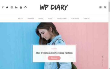 WP Diary (screenshot desktop)