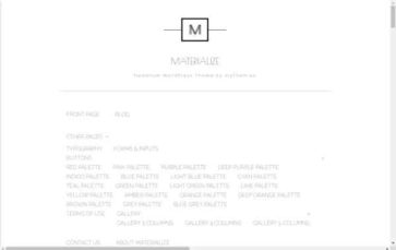 Materialize (myThemes) - (screenshot desktop)