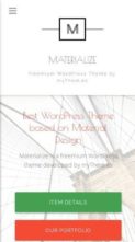 Materialize (myThemes) - (screenshot mobile)