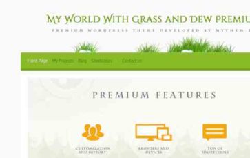 My World With Grass And Dew Premium (screenshot desktop)